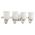 41904-BNK-Craftmade Lighting-Grace 4 Light Transitional/Modern & Contemporary Bath Vanity - 27.5 inches wide by 8 inches high-Brushed Polished Nickel