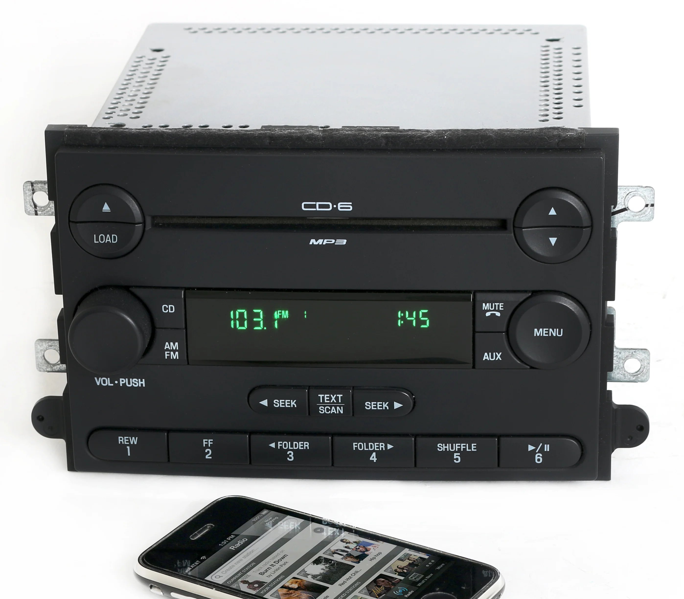 Restored Ford 2007 Fusion Milan AM FM 6 Disc CD Radio w Bluetooth Music 7E5T-18C815-AE (Refurbished)