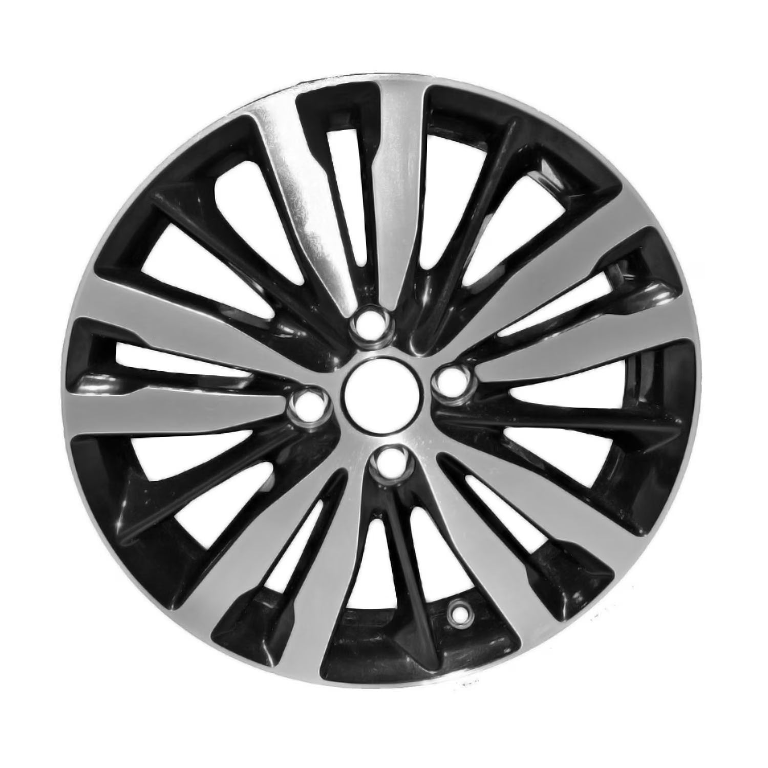 Remanufactured Machined and Painted Black Aluminum Wheel 16 x 6 fits 2015-2020 Honda Fit