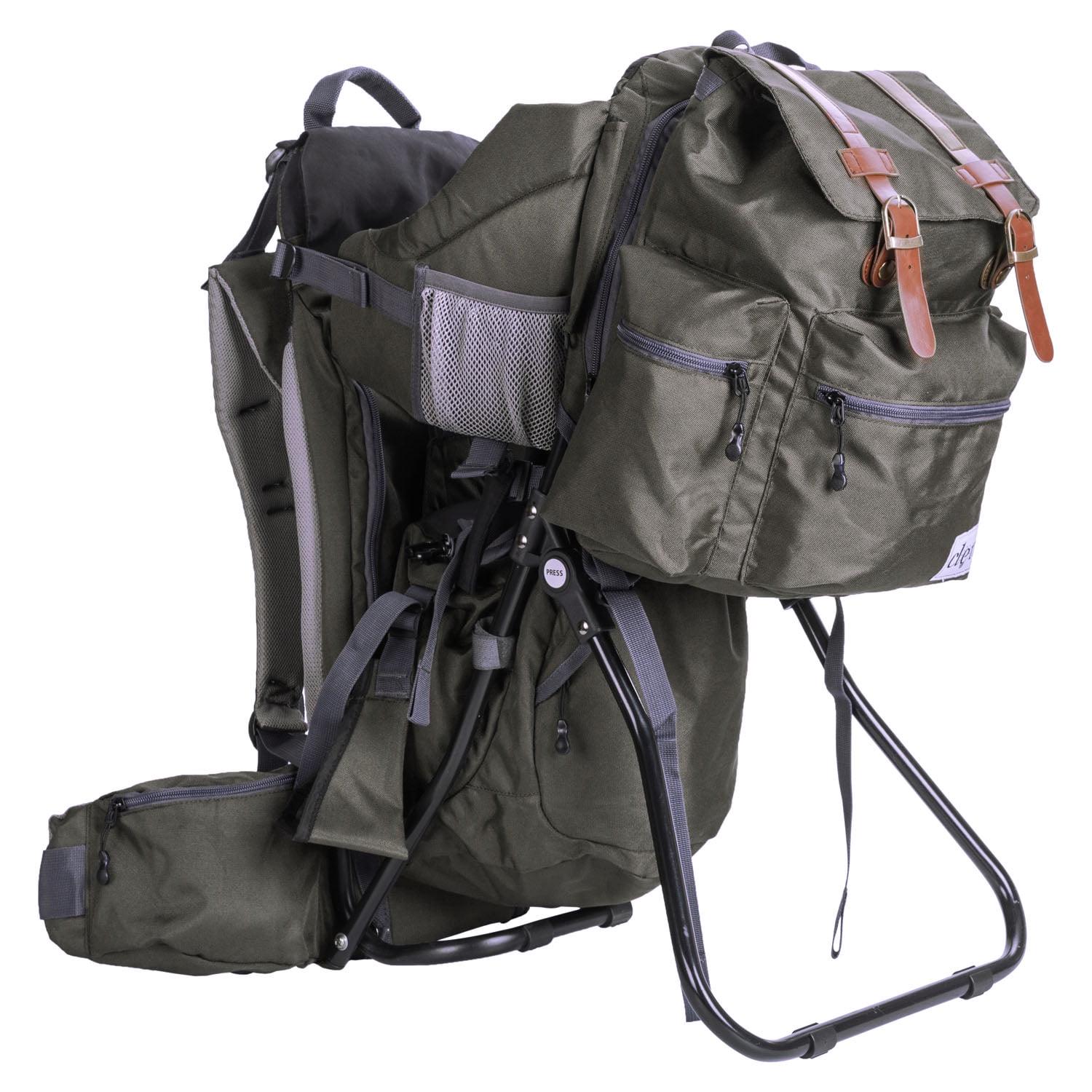 ClevrPlus Urban Explorer Hiking Baby Backpack Child Carrier. Olive Green -
