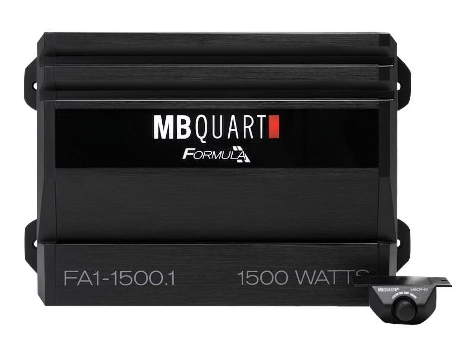 MB Quart Formula Monoblock Class D 1,500W Car Audio Amplifier, Black