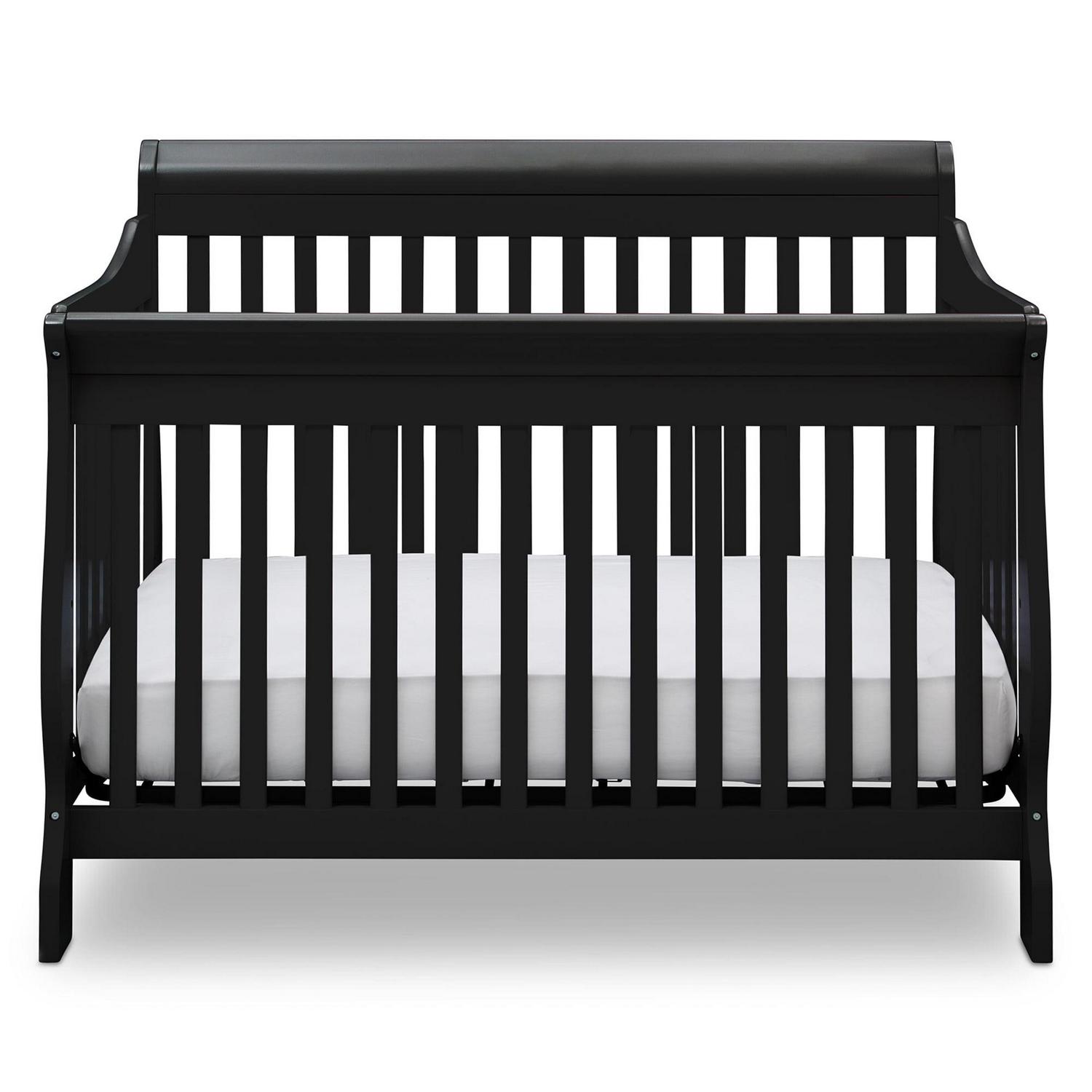 Delta Children Canton 4-in-1 Convertible Crib. Black
