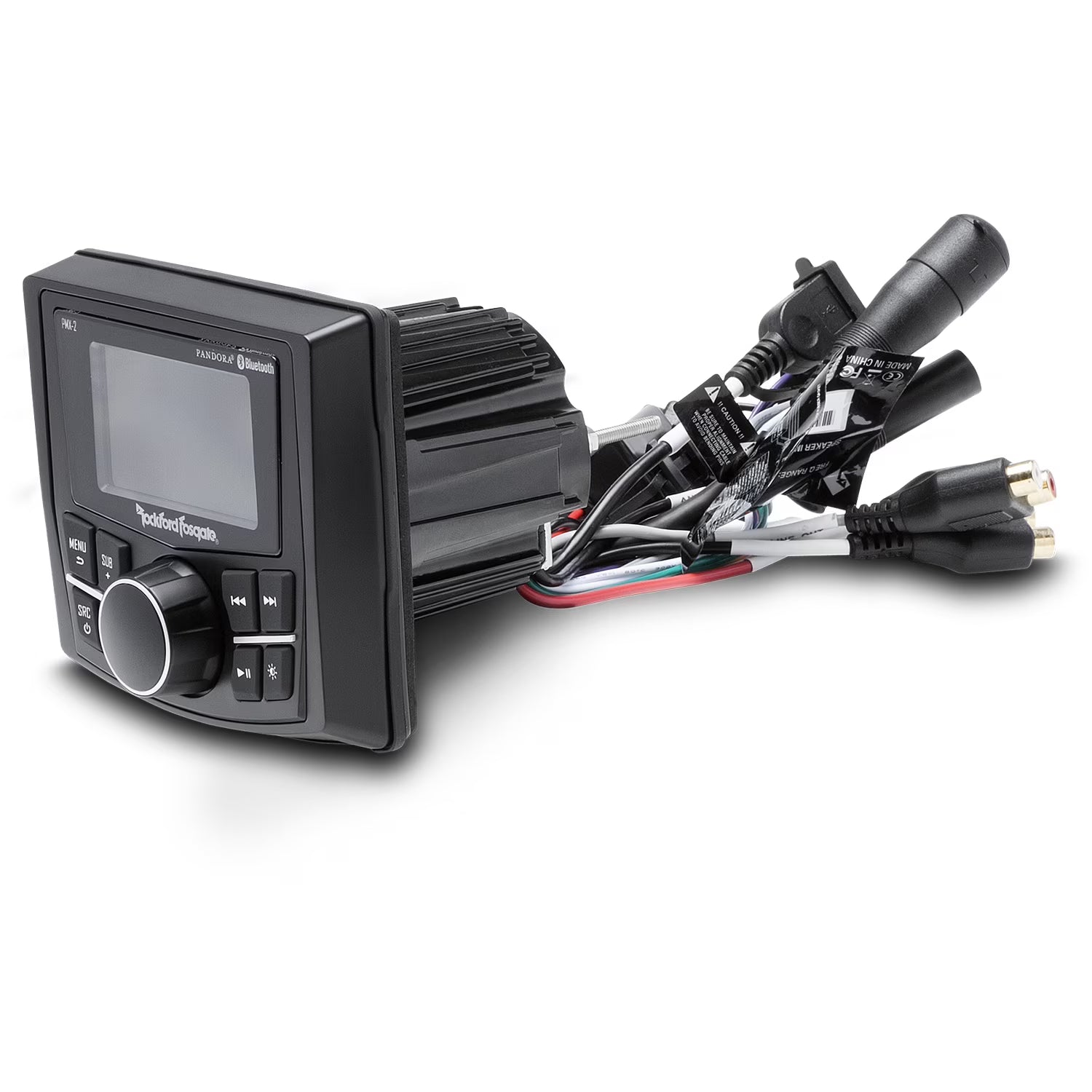 Rockford Fosgate PMX-2 Punch Marine Compact AM/FM/WB Digital Media Receiver 2.7  Display