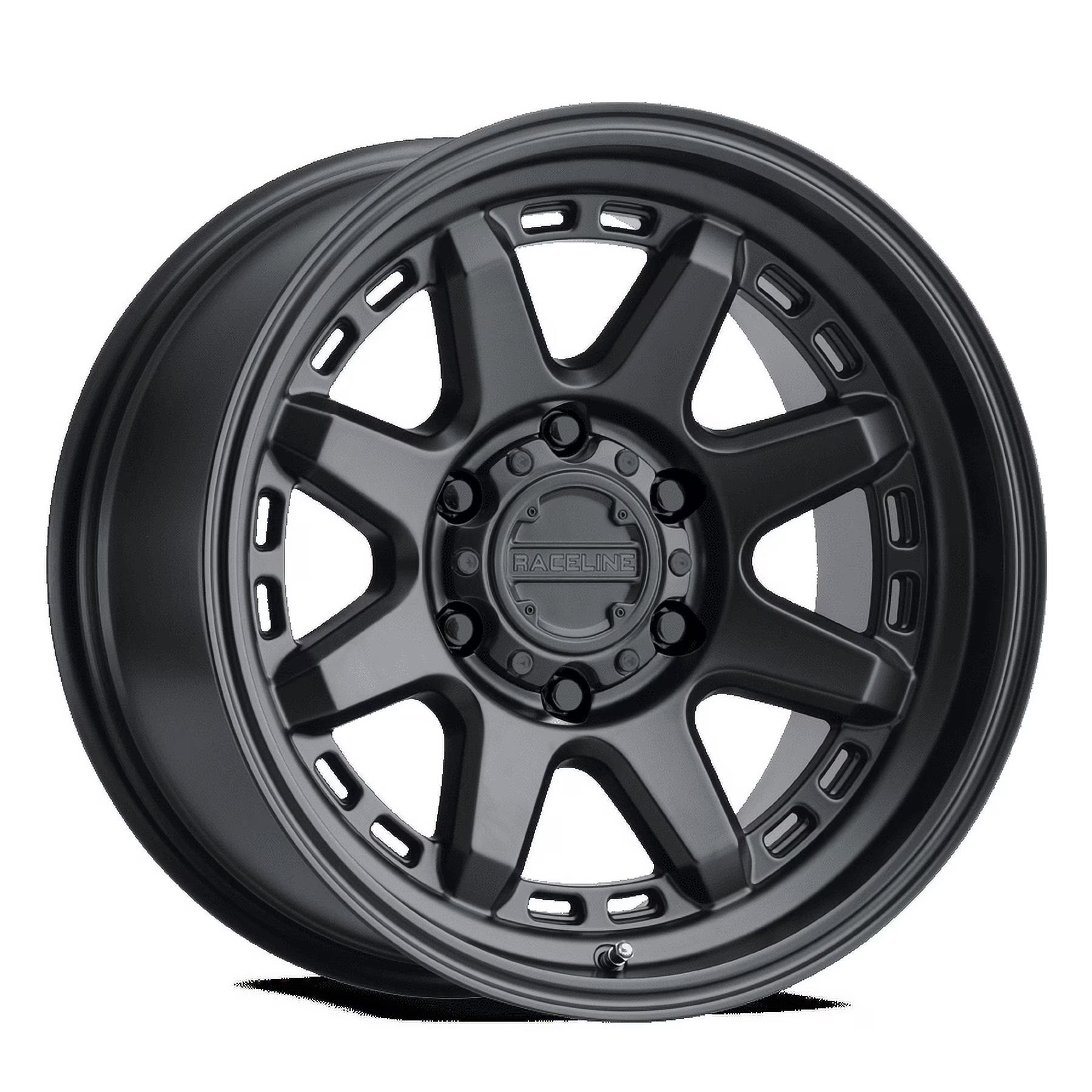 Raceline 947B-SCOUT 18  Cast Aluminum Wheel, SCOUT SATIN BLACK 18X9 8X170 -12mm Fits select: 1999-2004 FORD F250 SUPER DUTY