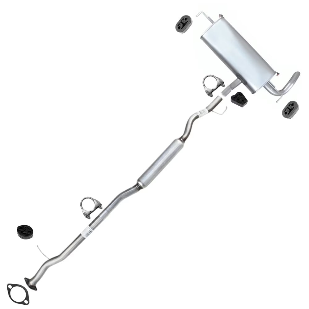 Stainless Steel Exhaust Resonator Pipe & Muffler Fits 2014-2019 Nissan Rogue 2.5L