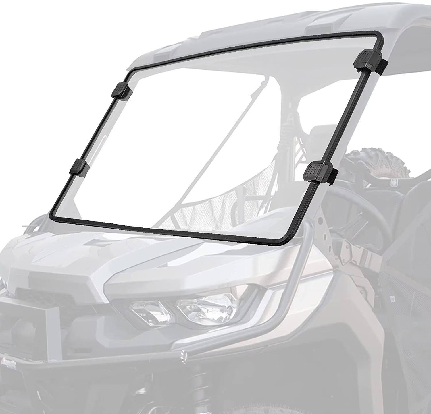 Kojem Clear Full Front Windshield Windscreen for 2016-2022 Can Am Defender HD5 HD7 HD8 HD9 HD10 MAX Scratch Resistant