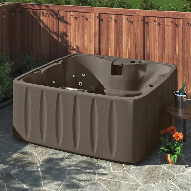 Aquarest Spas, Powered By Jacuzzi? Pumps 6 - Person 29 - Jet Square Plug And Play Hot Tub with Ozonator