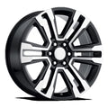 OE Creations Aluminum Rim PR182 26X10in Gloss Black Machined Finish, 182BM-2615831