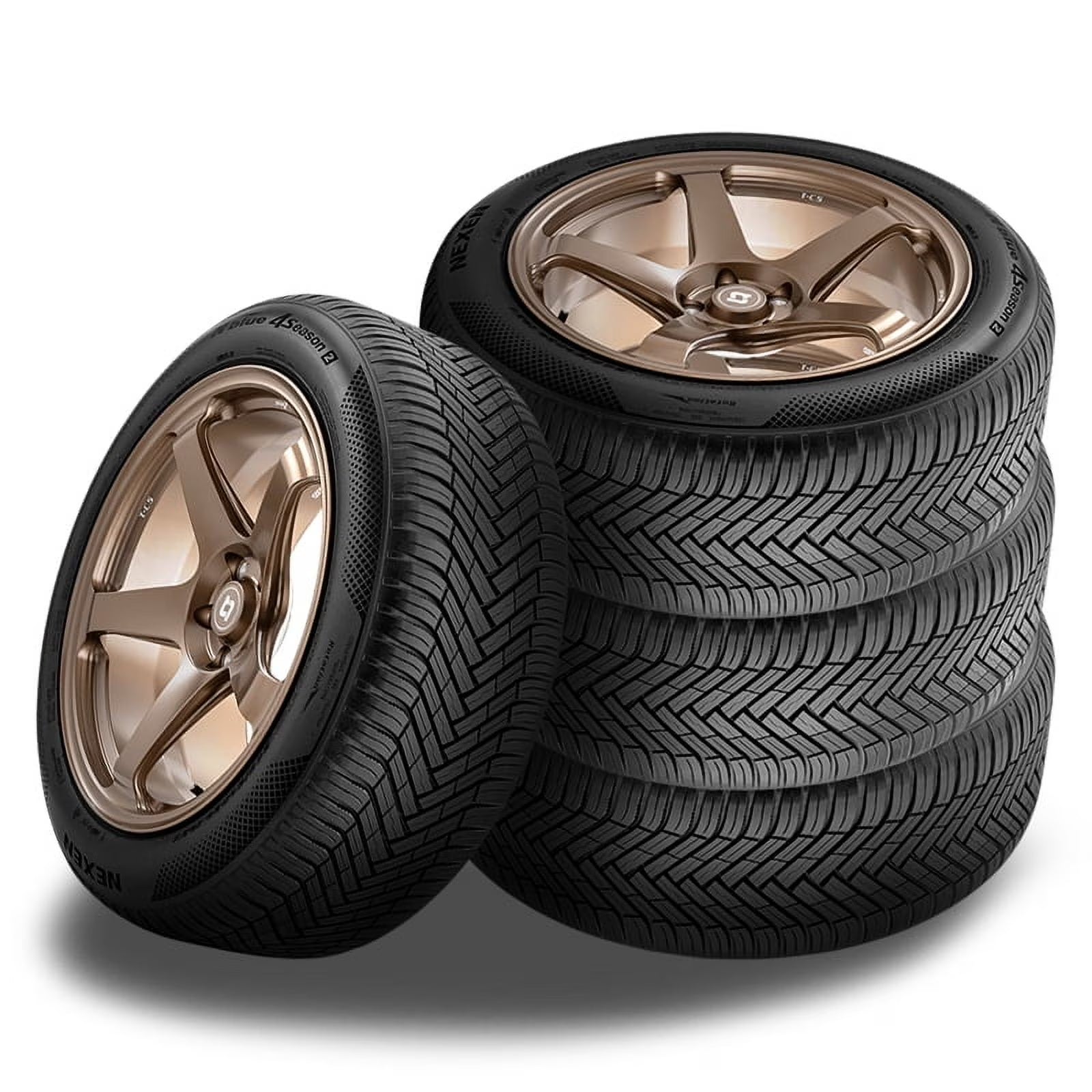 4 Nexen N'Blue 4 Season 2 215/60R16 95V Any Weather Touring 600AA 3PMSF 70K Mile 19162NXK / 215/60/16 / 2156016