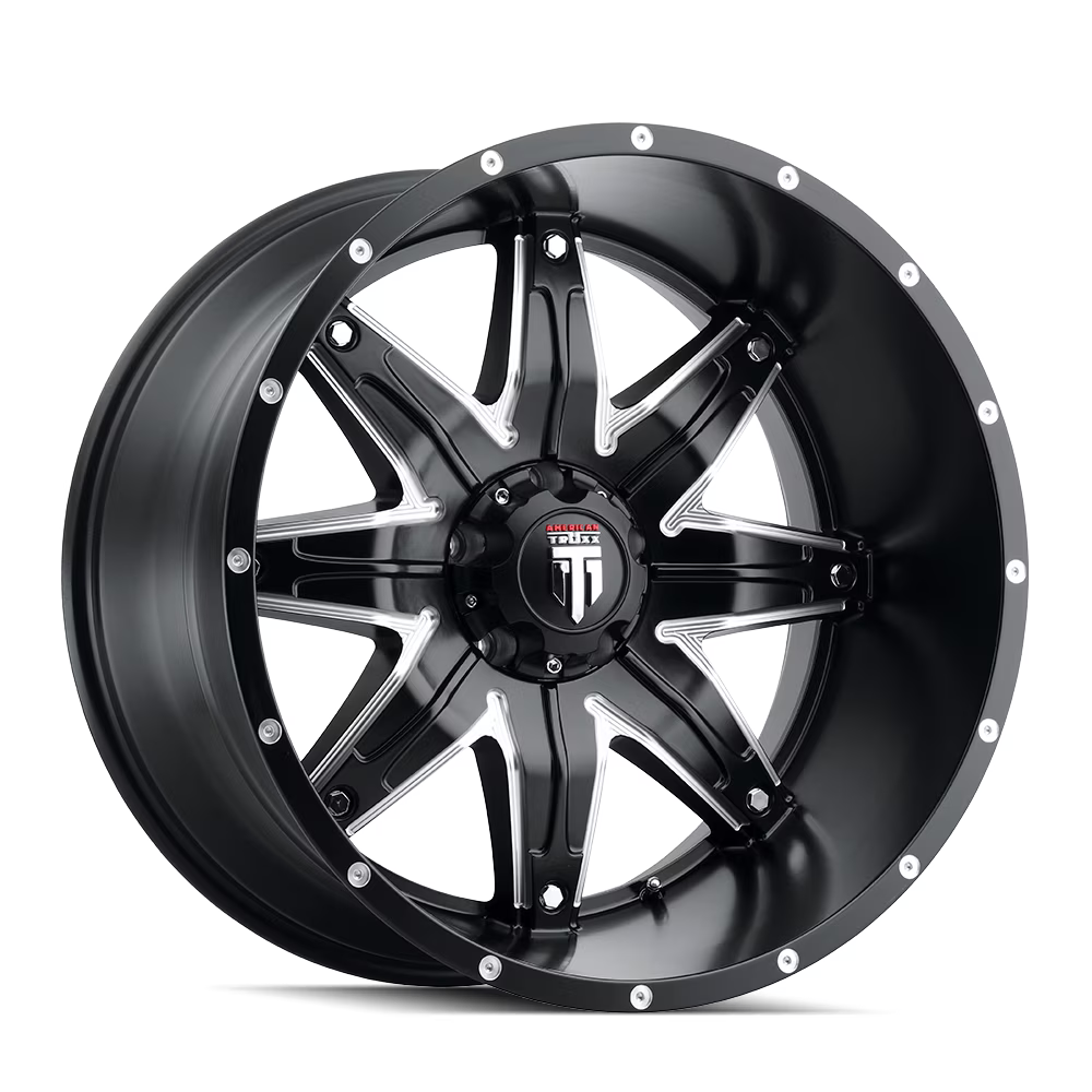 American Truxx Lonestar-At185 22X12 8X170 -44Et 125.2Cb Black/Milled