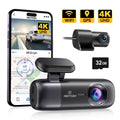 REDTIGER Dash Cam, 4K Front and 1080P Rear Car Dashcam with WiFi & GPS, App Control, Night Vision, Free 32GB Card