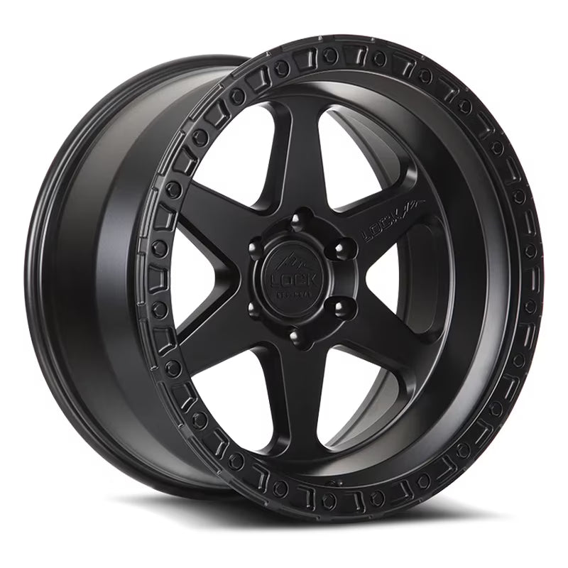 Lock Offroad Olympus Matte Black Wheel 6x139.7 20x10 -24et Truck Suv Rim