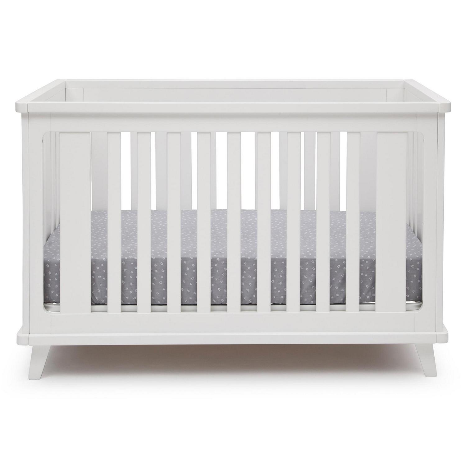 Delta Children Ava 3-in-1 Convertible Baby Crib. White