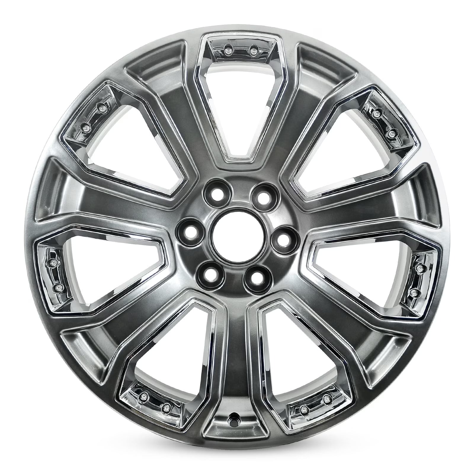 22  22x9 Brand New Single Alloy Wheel for 2014-2020 Cadillac Escalade Chevy Silverado Suburban Tahoe GMC Yukon Sierra 1500 OEM Design Replacement Rim