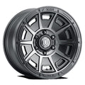 ICON ALLOYS VICTORY 17X8.5 6X135 6ET 71.5CB SMK SAT BLACK WHEEL Fits select: 2004-2023 FORD F150, 2014-2023 FORD EXPEDITION