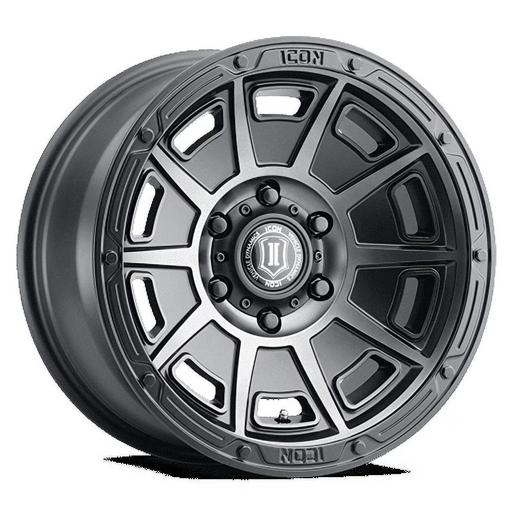 ICON ALLOYS VICTORY 17X8.5 6X135 6ET 71.5CB SMK SAT BLACK WHEEL Fits select: 2004-2023 FORD F150, 2014-2023 FORD EXPEDITION