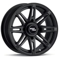 RockTrix RT103 14in ATV Wheel Rim 14x7 Matte Black, 4x156 Bolt Pattern, 4+3 offset, Compatible with Polaris Sportsman RZR Ranger (4/156)