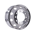 Truck Wheels 22.5x8.25 Stud Pilot Forged Aluminum Mirror Polished Both Sides 4PCS.