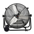 Ecomax 24 Inch High Velocity Drum Floor Fan. Industrial. 3-Speed. Adjustable Tilt