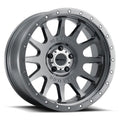 20 x 10 in. 24 mm Offset 6x5.5 Bolt Pattern 106.25 mm CB MR605 NV Gloss Titanium Wheel