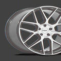 TSW Flow Formed Aluminum Wheel TW002 20x10.5 5x120 G-BLK-MCH 38mm, TW002BD20055238