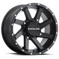 14x7 Raceline A82B Twist UTV Satin Black Wheel 4x110 (10mm)