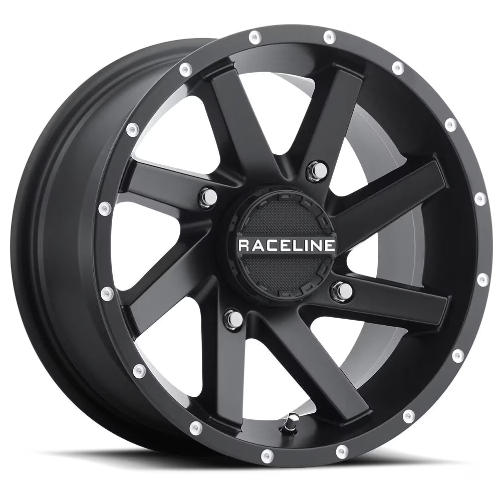 14x7 Raceline A82B Twist UTV Satin Black Wheel 4x110 (10mm)