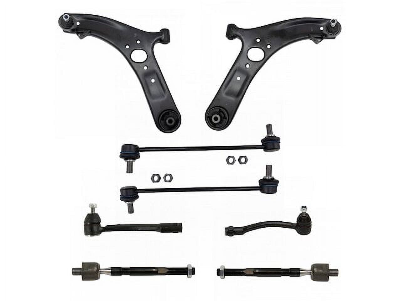 Front Lower Control Arm Ball Joint Tie Rod and Sway Bar Link Kit - 8 Piece - Compatible with 2012 - 2017 Hyundai Accent 2013 2014 2015 2016