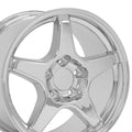 17  Replica Wheel CV01 Fits Corvette - ZR1 Rim 17x9.5 Chrome Wheel
