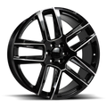 REPLICA 048 26X10 6X139.7 31ET 78.1CB Gloss Black Milled Wheel