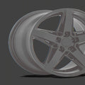Niche 1PC Cast Aluminum Wheel M269 18x8 5x120 M-BLK 40mm, M269188021+40