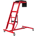 SPECSTAR Foldable Topside Engine Creeper, 51 -72  Engine Creeper, 400 lbs Capacity, 4 Swivel Caster Wheels, Red