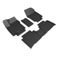 3D MAXpider Custom Fit KAGU Floor Mat (BLACK) Compatible with HYUNDAI IONIQ 5 (LIMITED TRIM ONLY) 2022-2023 - Full Set