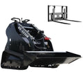 MachPro Crawler 14 HP Double Cooling Mini Skid Steer Loader With Rato Engine, Match Attachments, Pallet Forks, Track Loader for Construction, Farm