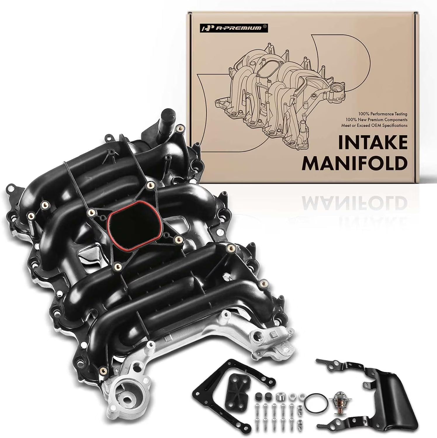 A-Premium Upper Intake Manifold Replacement for Ford Crown Vectoria 1996-2000 Thunderbird 1996-1997 Mustang Lincoln Town Car Mercury Grand Marquis Cougar V8 4.6L 615-178 F6SZ9424AA