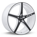 RTX Illusion 20x8.5 5x114.3 ET45 CB73.1 White & Black Wheel
