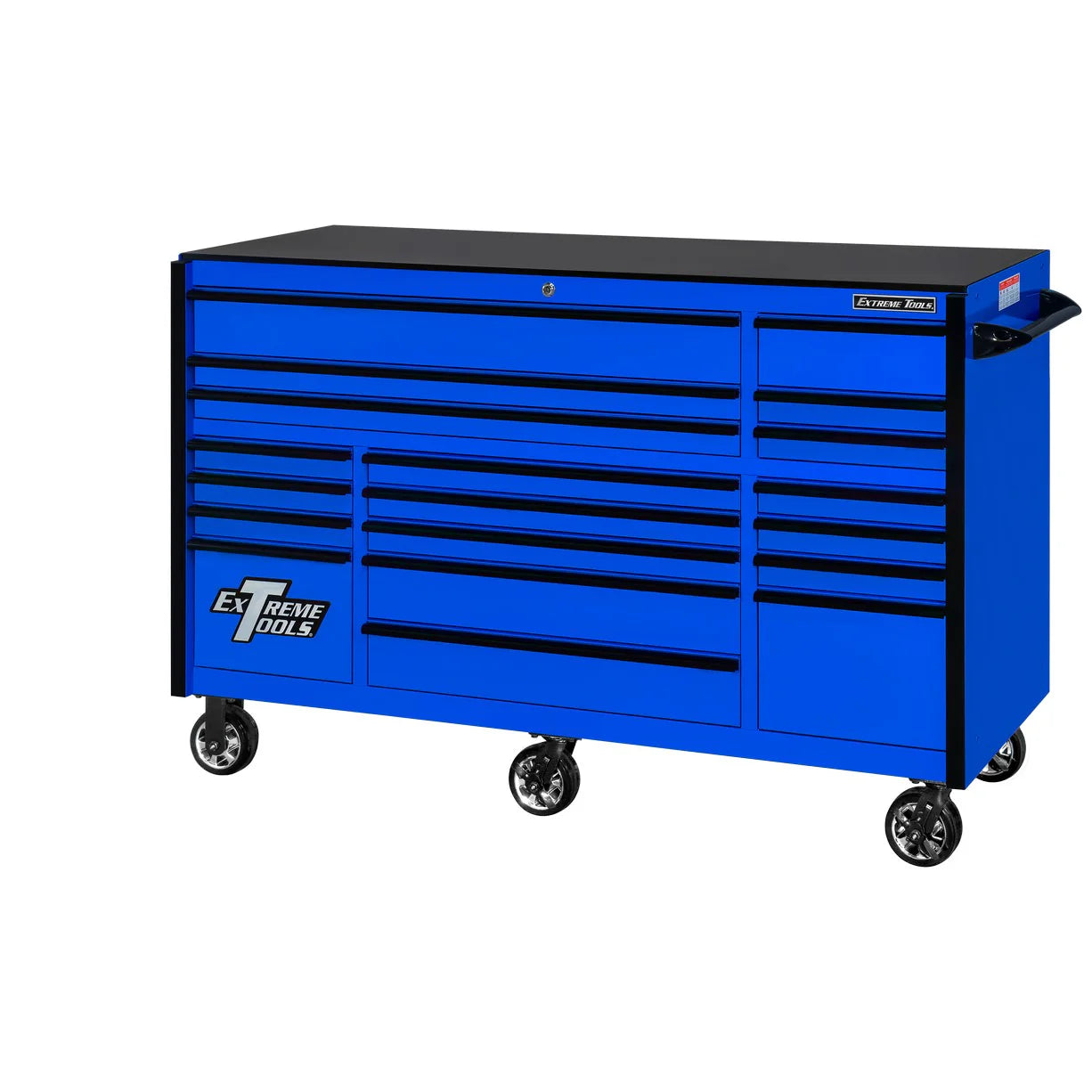 Extreme Tools 72¡å x 30¡å, 19 Drawer Roller Cabinet with 250 lbs. drawer slides, RX 250 Series