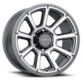18x9 Vision Off-Road 353 Turbine Gunmetal Machined Wheel 5x150 (12mm)