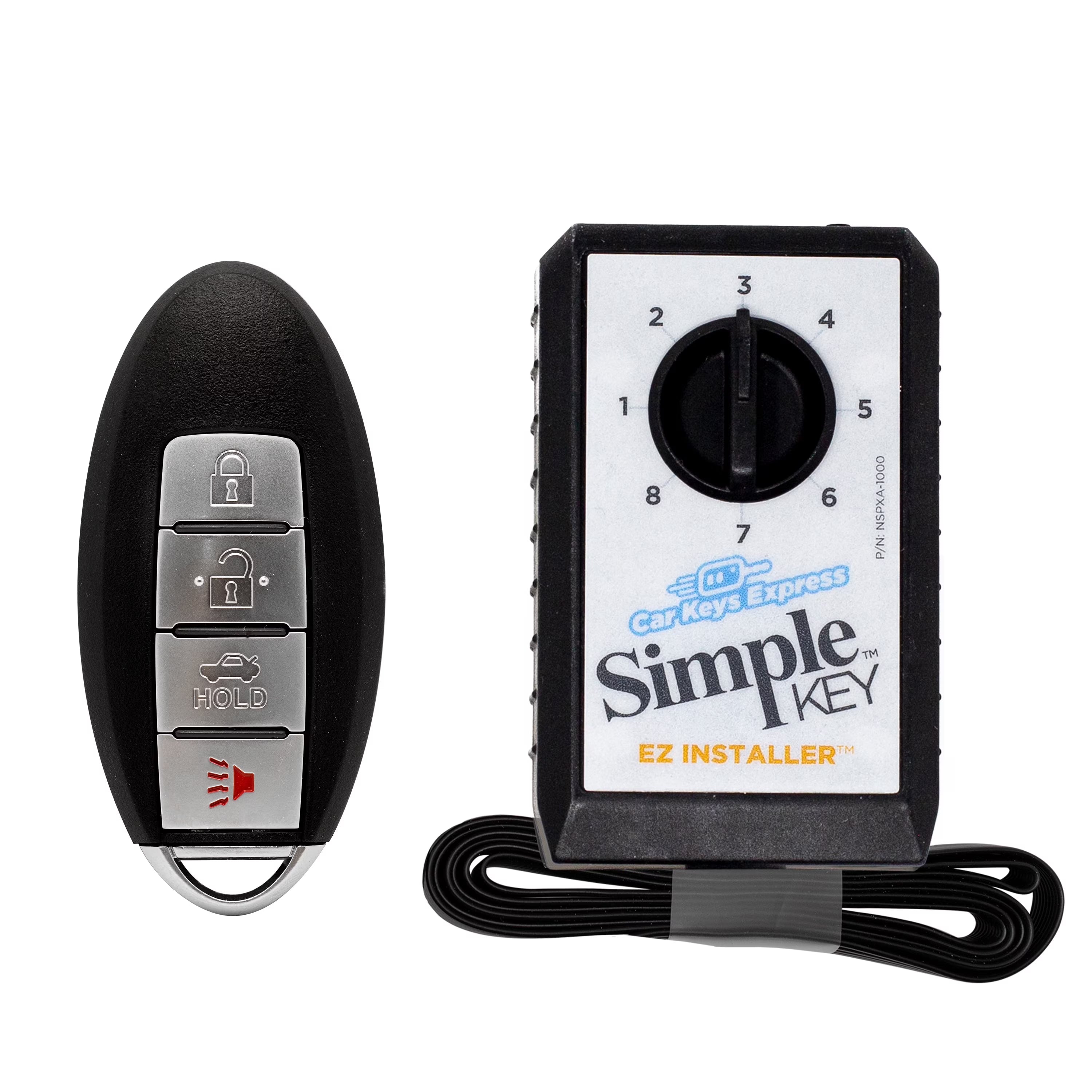 Car Keys Express Nissan Simple Key - 4 Button Smart Key Remote with Trunk Car Key Fob